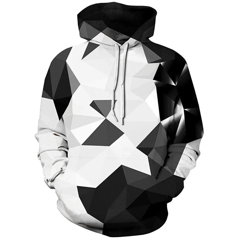 Men's brand hoodie 3D geometric print digital print white and black flame-sleeve hoodie men's hoodie men's hoodie harajuku 2020 Men's brand hoodie 3D geometric print digital print white and black flame-sleeve hoodie men's hoodie men's hoodie harajuku 2020