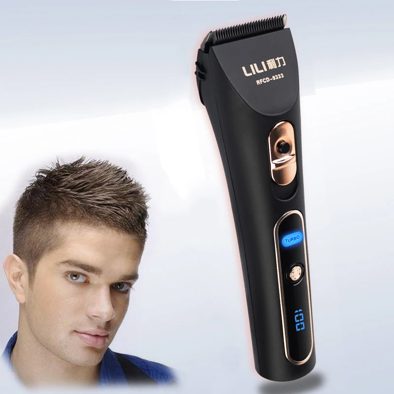 110 240V Hair Clippers Rechargeable Electric Trimmer Professional