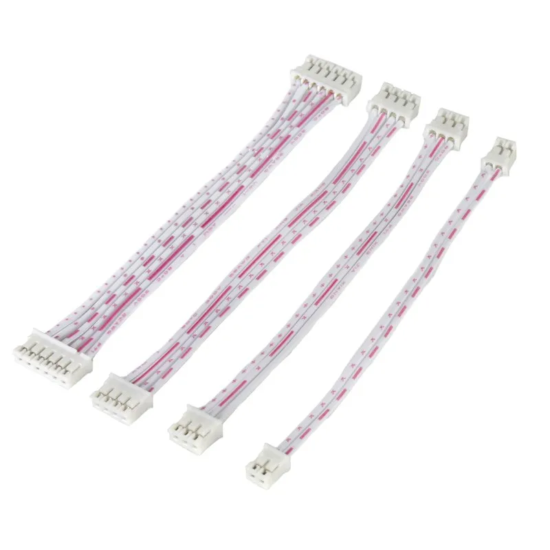 PH2.0 Female Connector Terminal Cable - JST Wire, 10cm-30cm, Single/Double Head, 2p-12p, 26AWG Description Image.
