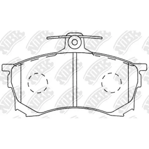 Колодки дисковые передние\ Mitsubishi Carisma 1.6/1.8/16V/GDi/1