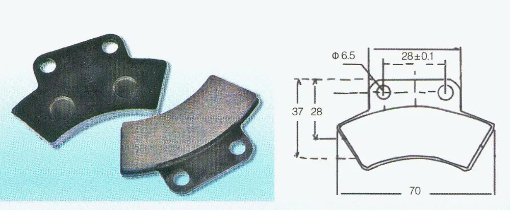 Стояночные тормозные колодки для CFMoto CF500 CFORCE ZFORCE UFORCE 400 500 600 800 Z5 Z6 Z8 U5 U6 U8 X5 X6 X8 ATV UTV
