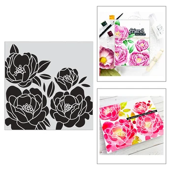 

2020 New Hot Spring Plant Peony Flower Stamen Leaf Embossing Stamps and Metal Cutting Dies Scrapbooking Foil Cut For Card Making