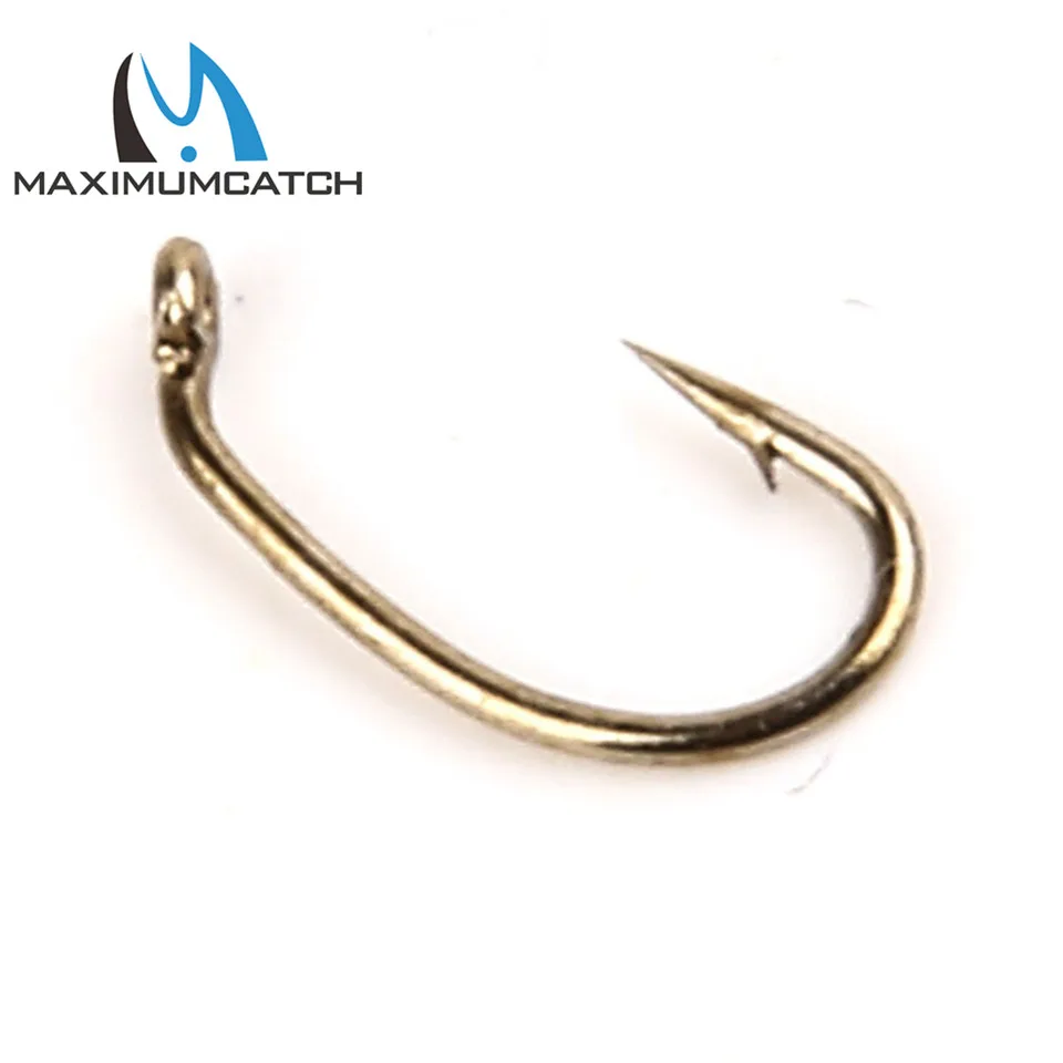 Maximumcatch, 500 шт., MC-2457, Размер 18, крючок для завязывания мушек, Caddis-Креветочный крючок, крючок для ловли нахлыстом