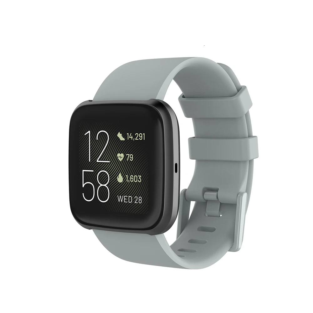 Мягкий силиконовый безопасный регулируемый ремешок для оригинального Fitbit Versa 2/Versa Lite, браслет, ремешок, браслет, подходит для часов, ремешки