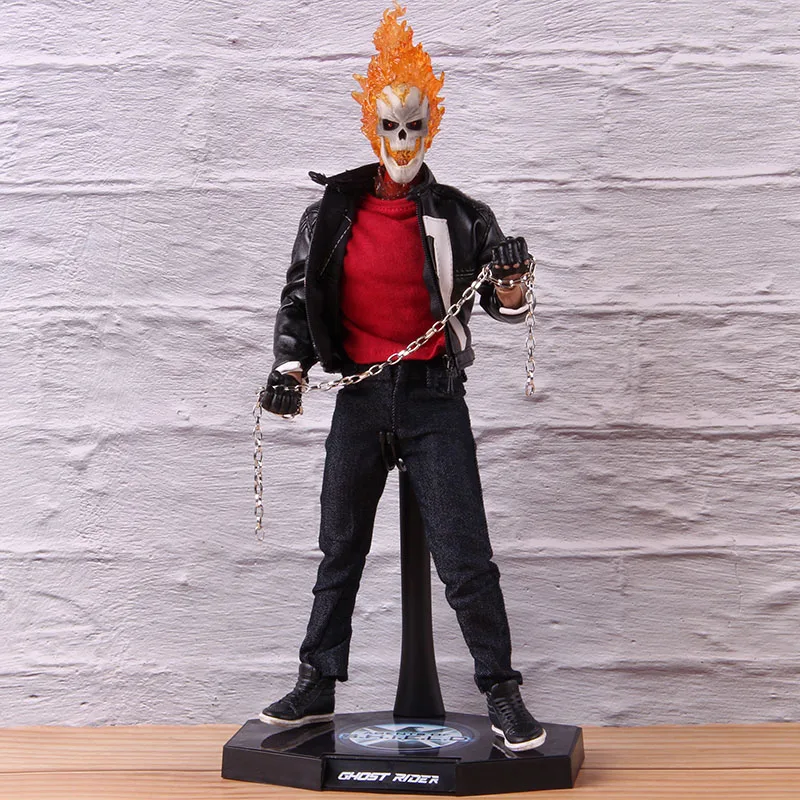 Горячие игрушки TMS 005 Marvel агенты Щ. И. Т. SHIELD Ghost Rider фигурка экшн 1/6 масштаб Коллекционная модель игрушки с светодиодный светильник