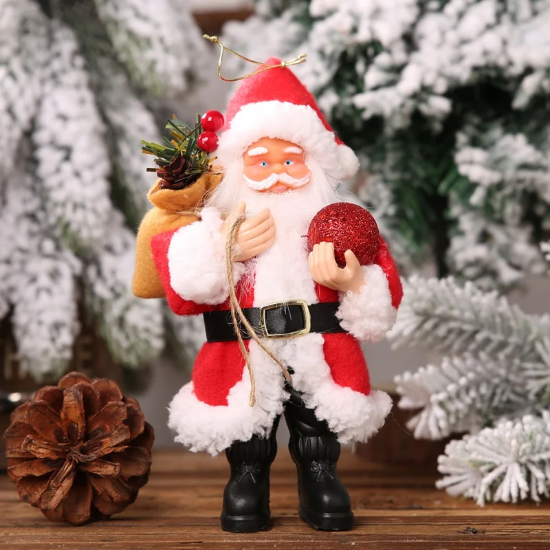 

Resin Santa Claus Doll Christmas santa claus doll Holiday Figurine Collection Christmas Ornament Gift Table Decoration