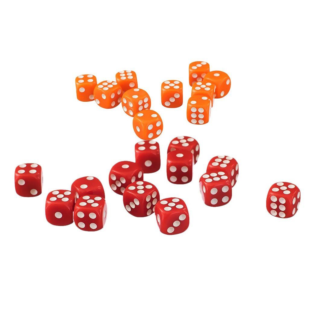 100x непрозрачные D6 кости для подземелий и драконов D&D RPG вечерние игрушки части