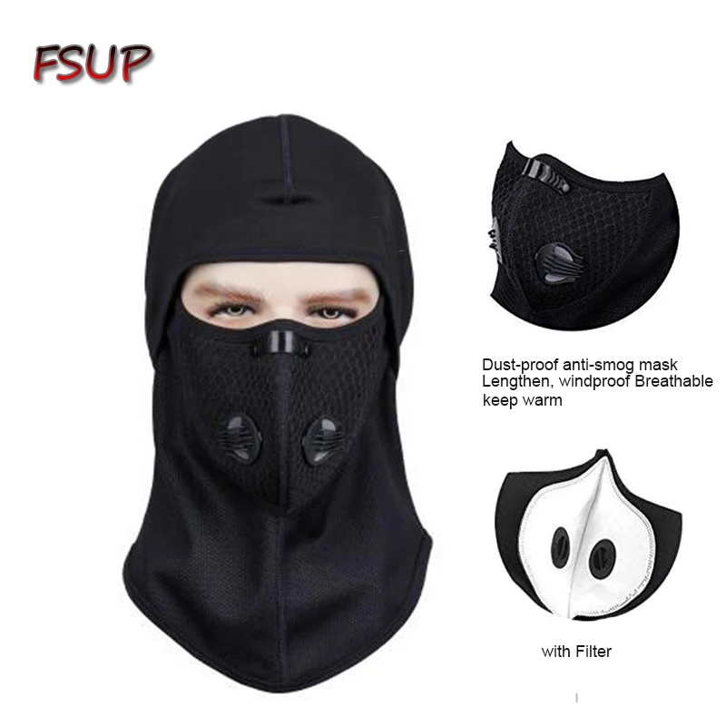 FSUP зимняя велосипедная Кепка Флисовая теплая ветрозащитная маска Балаклава для