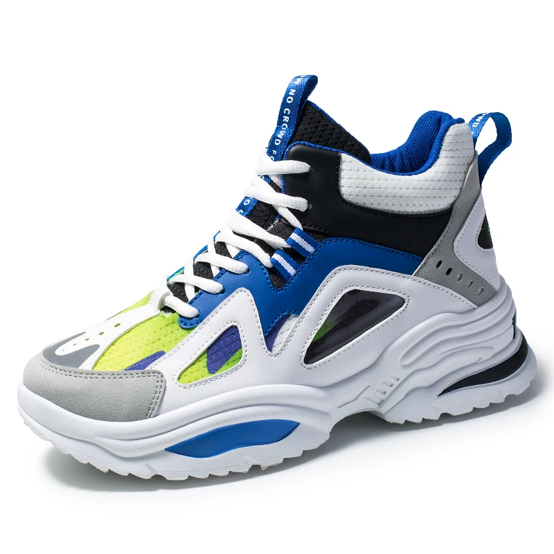 

Men Sneakers Shoes Tenis Feminino Casual Shoes Round Toe Air Mesh Ultralight High Upper Breathable Running Sneakers G65