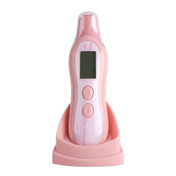 

Portable Pocket Digital Precision Skin Sensor Tester Facial Face Moisture Oil Analyser Tool Skin Clean Care Device Pink