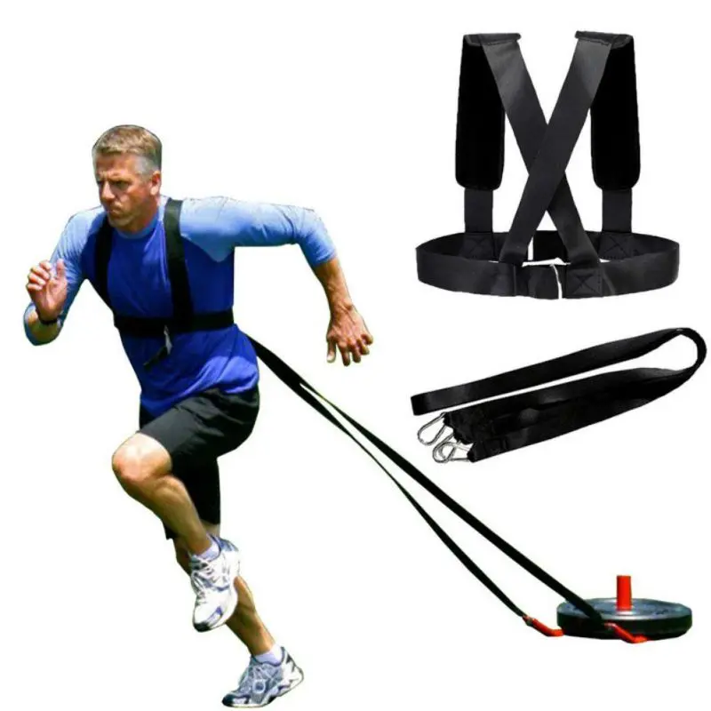 Скоростной тренировочный жилет для тренажерного зала, Универсальный Регулируемый плечевой ремень, набор из веревки и шнура для тренировки сопротивления