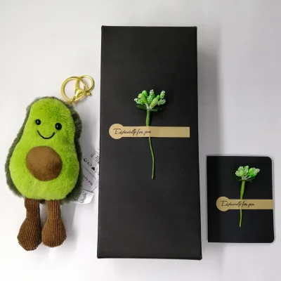 Авокадо Подарочная коробка брелок кулон женский корейский милый фруктовый плюшевый креативный школьный орнамент подарок