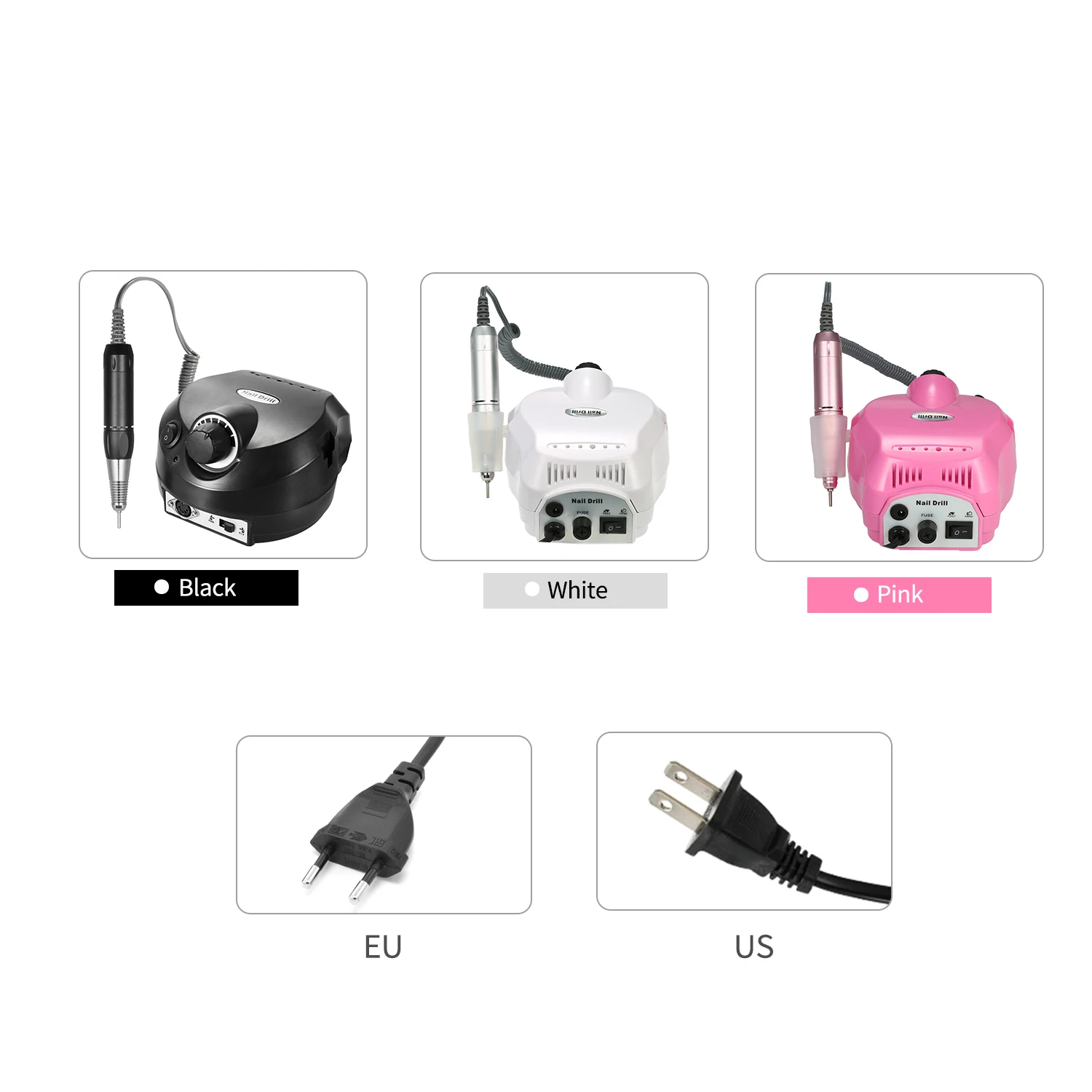 Professional Electric Nail Drill Machine 30000RPM E-file Electric Nail File Grinder Polisher Kit Manicure Pedicure Drill