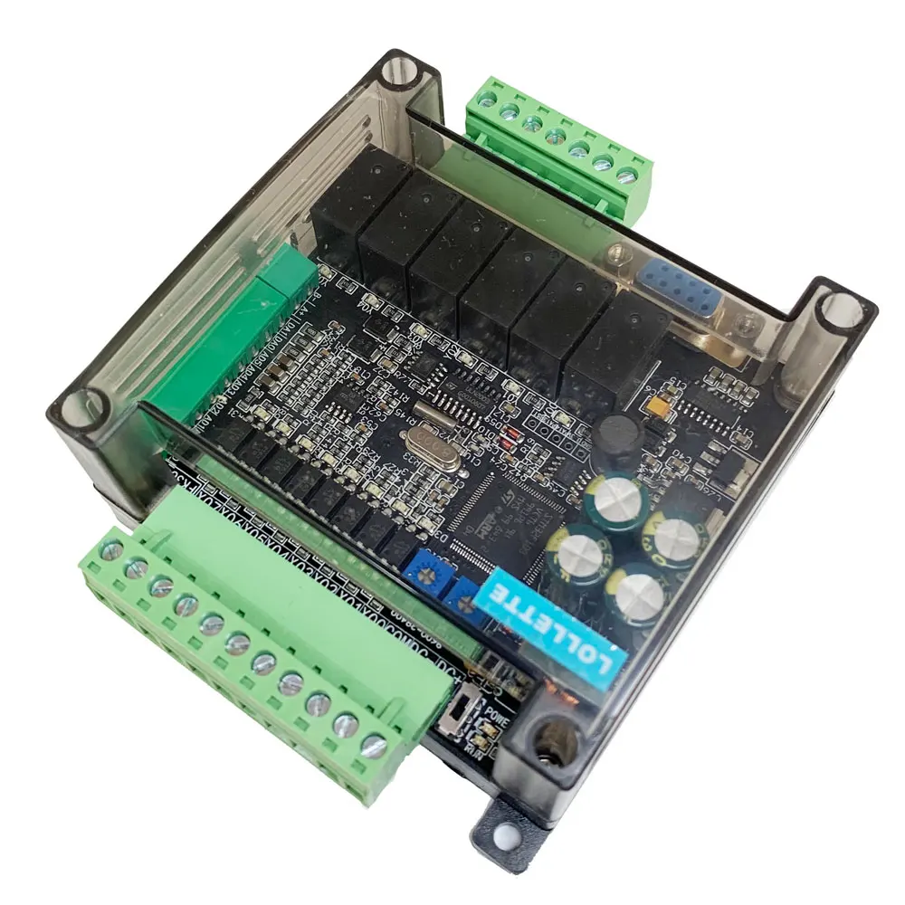 LE3U FX3U 14MR 6AD 2DA RS485 8 вход 6 релейный выход 6 аналоговый вход 2 аналоговый(0-10 В) выход plc контроллер RTC(часы реального времени