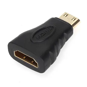 

HDMI Female To Mini HDMI Male Plug Adapter Gold-Plated Connector Mini HDMI Converter For 1080P HD-DVD LCD TVs Game Machines