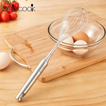

Stainless Steel Egg Beater Hand Whisk Mixer Egg Stirring Bread Baking Utensil Cream Butter Whisk Reposteria Bakery Tools EE5