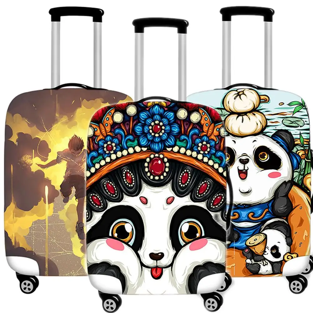 

Cute Animal Panda Luggage Case Protective Cover Waterproof Thicken Elastic Suitcase Trunk Case 18-32 Inch XL Travel Accessories