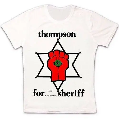 Мужская и женская Винтажная Футболка Hunter S Thompson Star Ретро стиль классический |