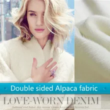 Белая ткань альпака, двойное зимнее пальто, куртка, шерсть, ткань альпака, ширина 150 см, шерстяная ткань,, Ткань Альпака