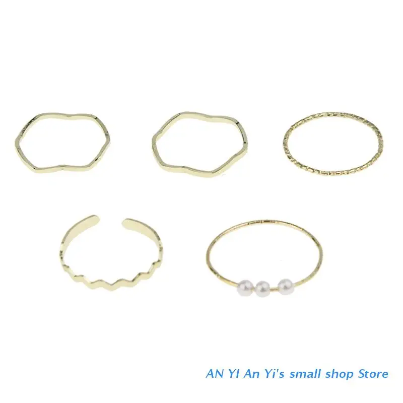 5 Pcs Vintage Knuckle Stackable Rings Set for Women Bohemian Gold Plated Comfort Fit Joint Finger Gift | Украшения и аксессуары