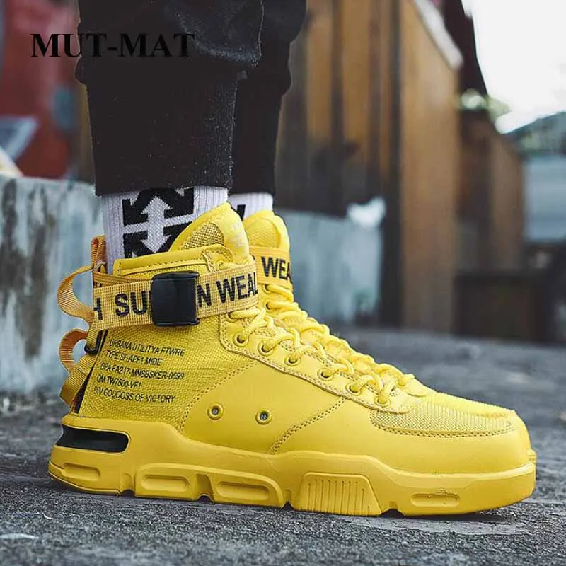Men shoes Fashion Lace-up Mesh Casual New Autumn Waterproof Wear-resistant Sport Student Basketball | Обувь