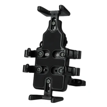 

Universal Black Motorcycle USB Charger Mobile Phone Holder Stand Bracket Motorcycle Navigation Bracket