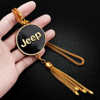 

Car Ornament Pendant Metal Automobile Interior Ornaments Decoration Rear View Mirror Accessories For Jeep Compass Renegade