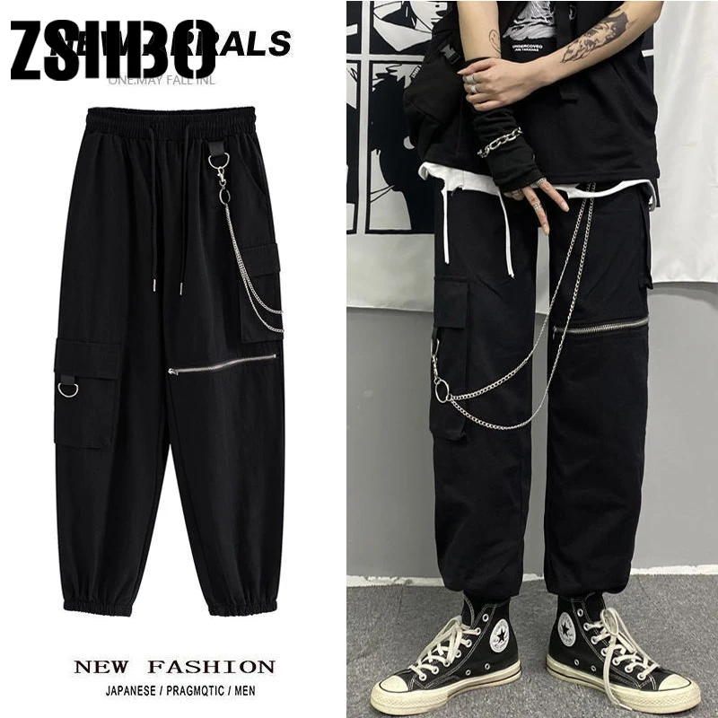 Fashion Y2k Joggers Women Cargo Pants 90s Streetwear Low Waist E Girl