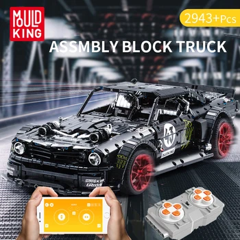 

Technic Series Ford Mustang Hoonicorn Racing Car MOC-22970 Fit Lepining Model building blocks RTR V2 Racing Car Bricks Toys
