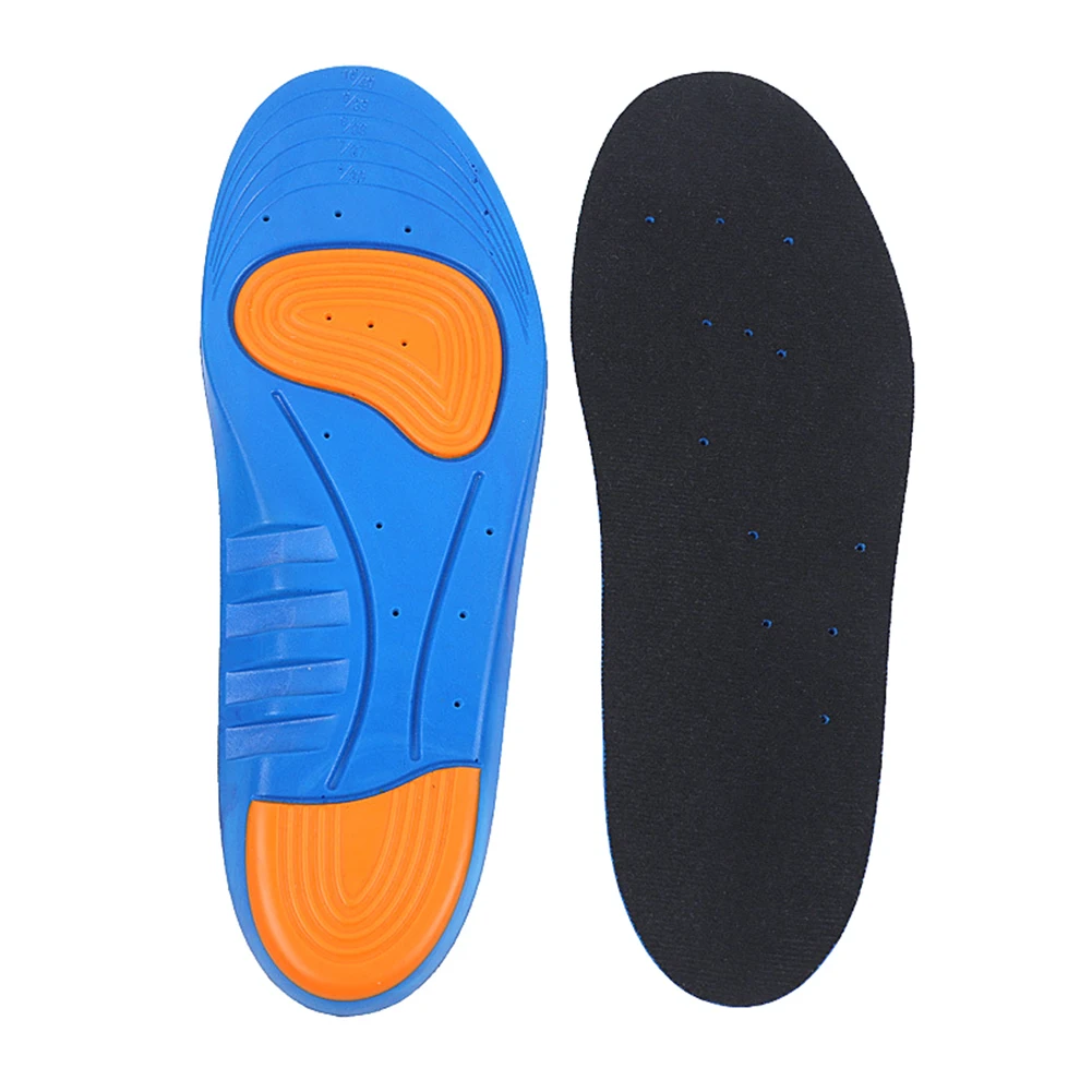 

1 Pair Absorb Sweat Thicken Gel Insert Insole Shock Absorption Women Foot Care Sport Cushion Health Soft Basketball Easy Clean