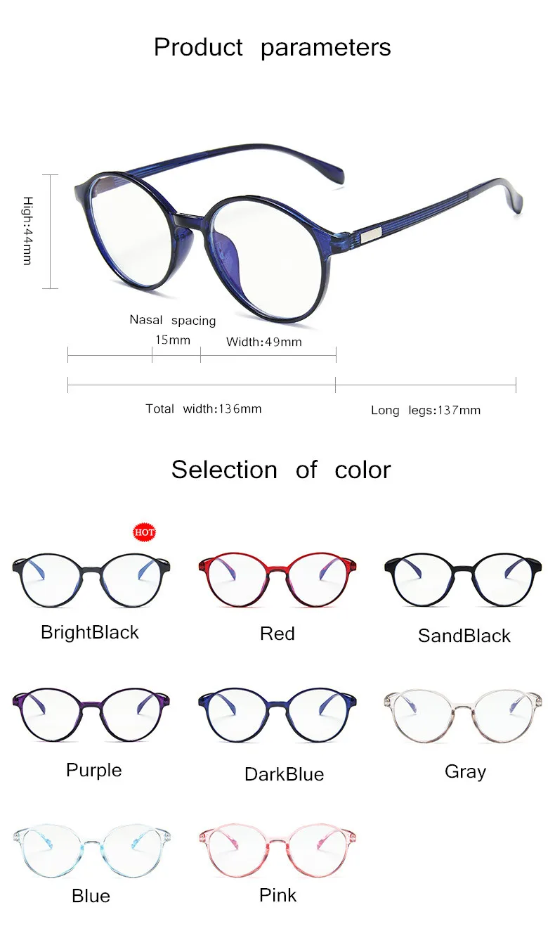 Винтаж круглая оправа для очков бренд классический дизайн с защитой от УФ-очки Для мужчин очки с диоптриями стильная женская обувь оправа для очков