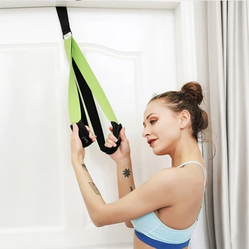 

Door Resistance Band Set Strength Training Strap Elastic Exercise Training Bands Portable Muscle Stretch Over Door Anchor Home
