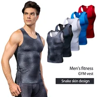 2020 Compression Fitness Tights Tank Top Men Quickly Dry Sleeveless Gym Clothing Workout Running Vest Sports Shirt Men 1
