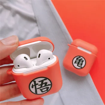 

Luxury popular Anime Dragon Ball Wukong silicone Soft Headphone Earphone Case For Apple Airpods 1 2 Wireless Accessories cover