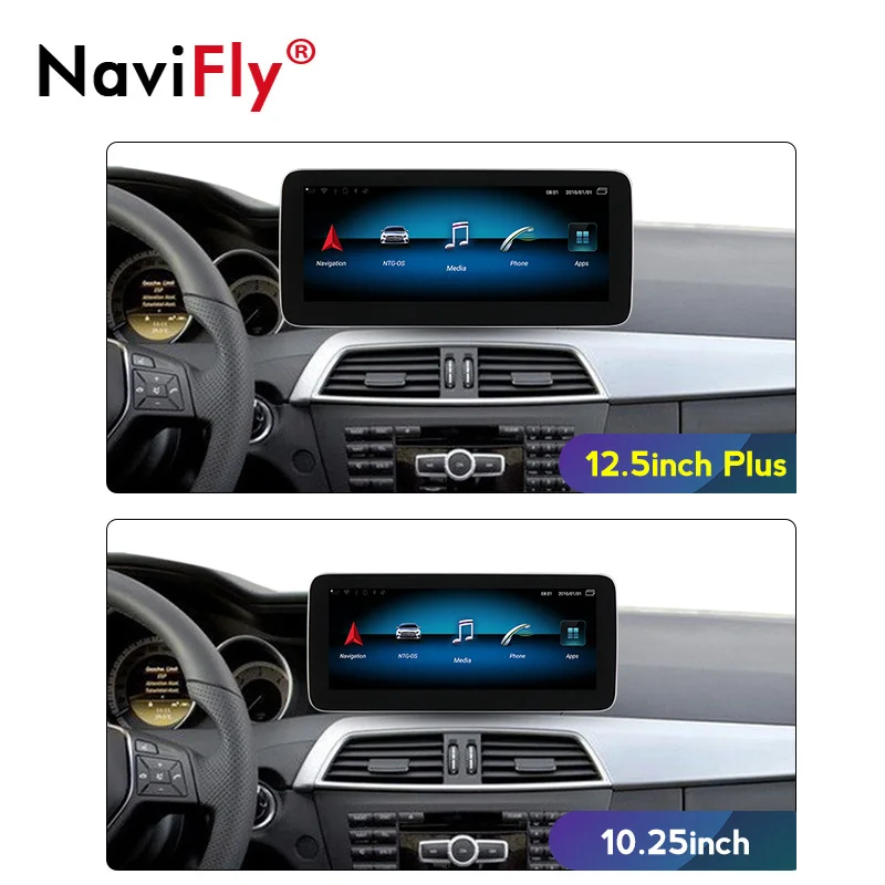 12 5 &quotBlu-Ray антибликовый экран 4G Android 9 0 для Mercedes benz C Class W204 S204 2011 2012 2013 автомобильный