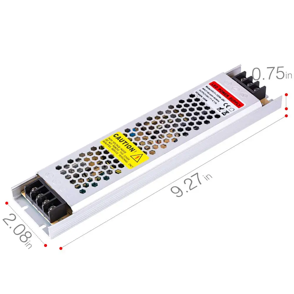 100W ультра-тонкий DC 24V светодиодный блок питания привод электронного трансформатора для полосы света