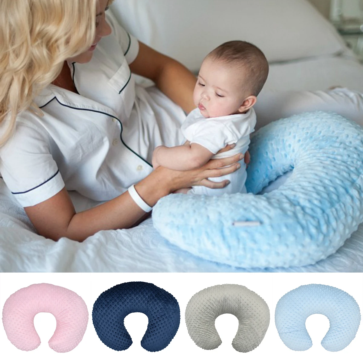 Taie D Oreiller D Allaitement En Forme De U Pour Bebe Housse Souple Pour Coussin D Allaitement 22 5x18 Pouces Aliexpress