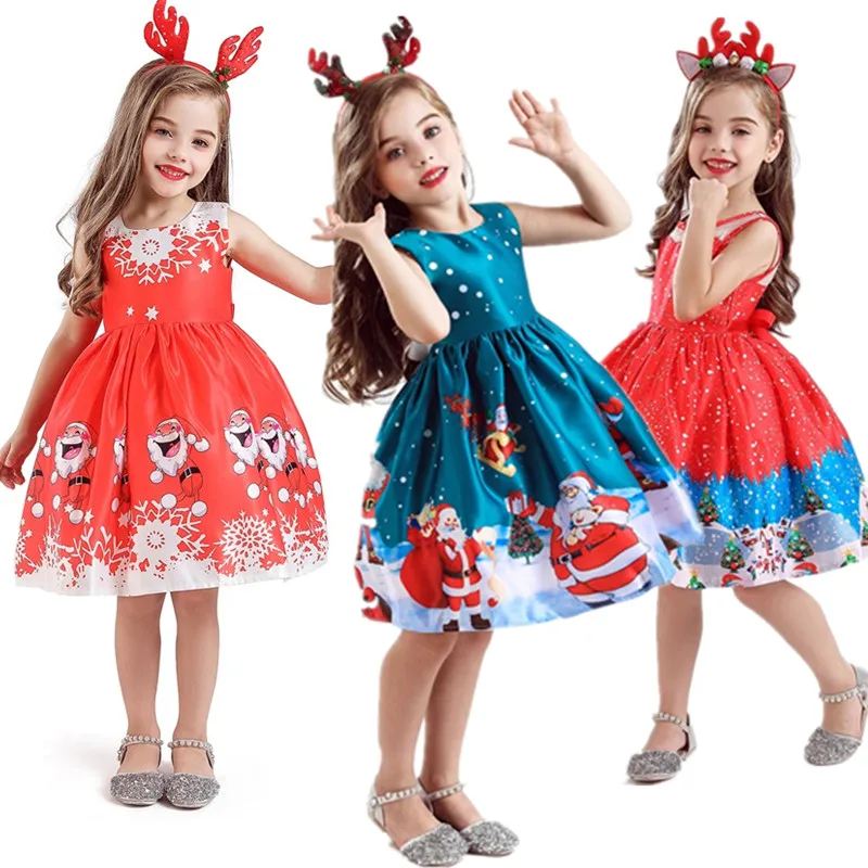 

Baby Girl Pricess Chritstmas Halloween Costume Anna Elsa Dress for Girl Childen Elza Costume Carnival Party Children Dress Up 10