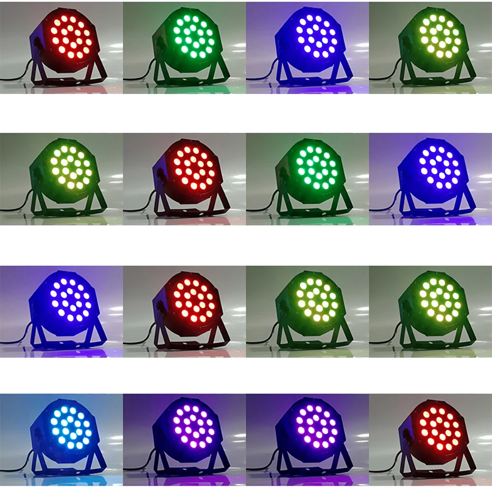 100 шт. оптовая продажа 18x3 Вт Led Par Светильник RGB 3в1 покраска DMX вечерние Dj светильник