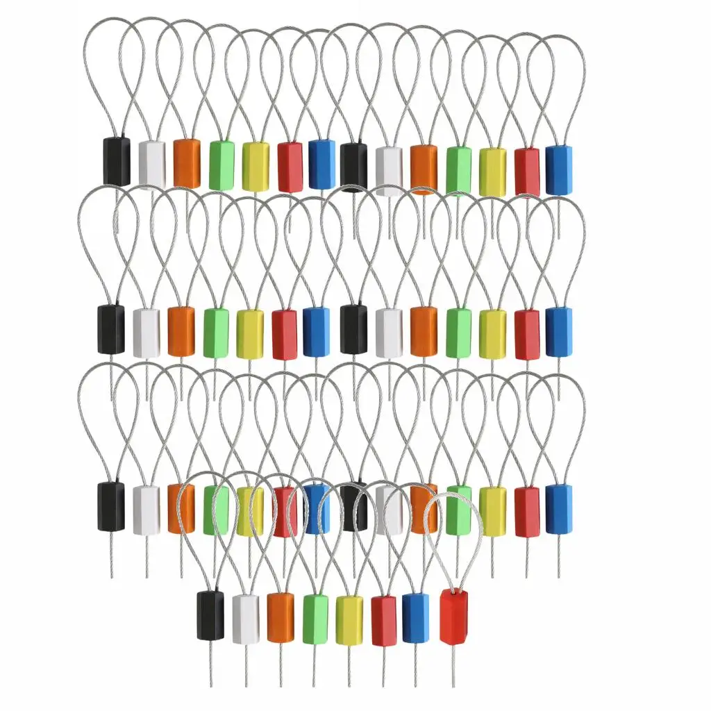 Pull Tight Cable Wire Seals Numbered Security Disposable Self-Locking Self-Lock Pad-Lock Tags Locks for Vehicle Doors Containers