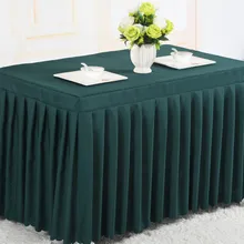 Юбка для свадебного стола/юбка для стола для совещаний для скатерти, покрытие для стола, украшение для свадебного банкета