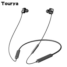 Tourya S7, беспроводные наушники, Bluetooth 5,0, спортивные наушники, 30 H, время воспроизведения, четыре привода, гарнитура с шейным ремешком для телефона, спорт