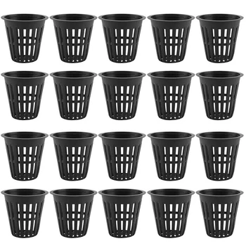 

Hydroponic Basket 40Pcs Garden Net Cups Pots Hydroponic Basket Cup Plant Net Pot for Hydroponics Garden Containers