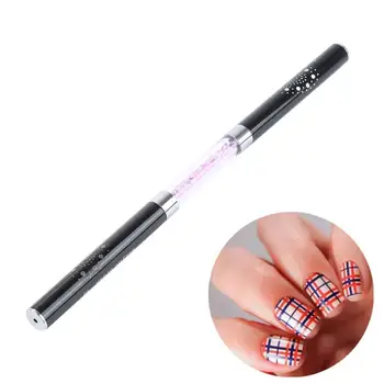 

Nail Brush Flower Drawing Paint Rhinestones Pen Manicure Dual-head Nail Art Tool Liner Useful Dual-head Nail Brushes Dropship