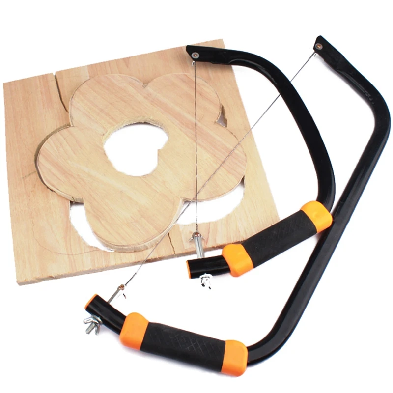 DIY Manual Saw Hacksaw Frame 10 Piece Set Spiral Wire Piece Model Woodworking Wood Tool Hobby Tool Carpenter