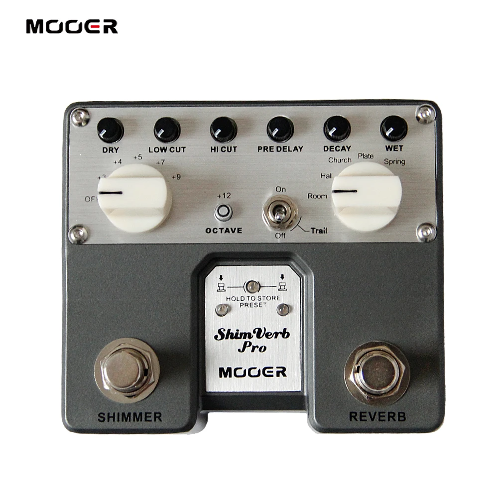 

MOOER ShimVerb Pro Digital Reverb Guitar Effect Pedal 5 Reverb Modes Twin Footswitch Floating-point DSP chip Guitar Accessories