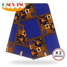 Африканская восковая ткань с принтом Анкара для шитья Анкара африканская ткань 12 ярдов нигерийская хлопковая ткань Гана для платья 90108