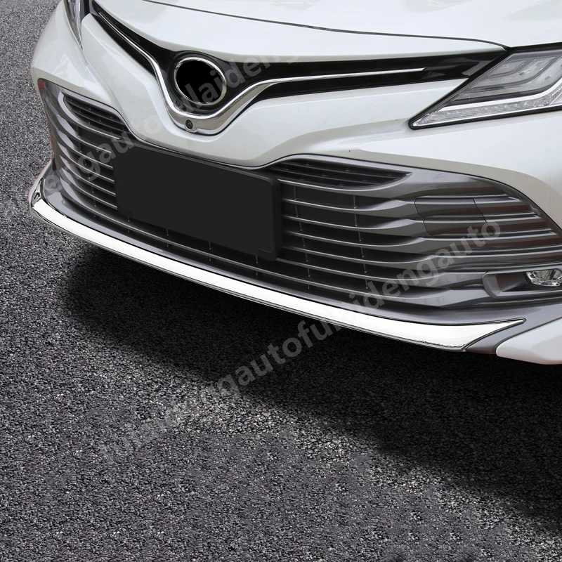 Для Toyota Camry LE XLE хромированная ABS карбоновая накладка на передний бампер, накладка на решетку, автомобильные аксессуары
