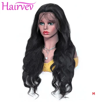 

Hairvev 13*4/6 Lace Front Human Hair Wigs 150% Density Body Wave Malaysia Lace Front Wigs For Black Women Remy Human Hair wigs