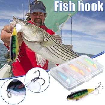 

рыбалка 13g fishing lure surface tractor rotating hard lure floating pencil lure selection of high quality 5pc fake lure set S8*